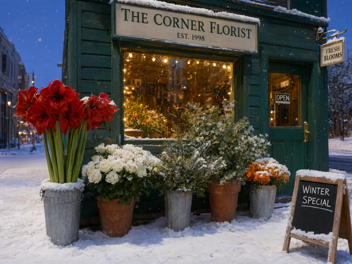 A Florist Turns Summer Into Snowfall - After
