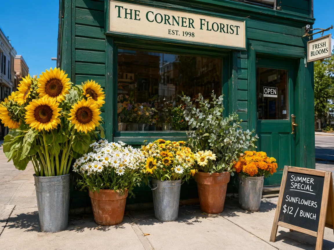 A Florist Turns Summer Into Snowfall - Before