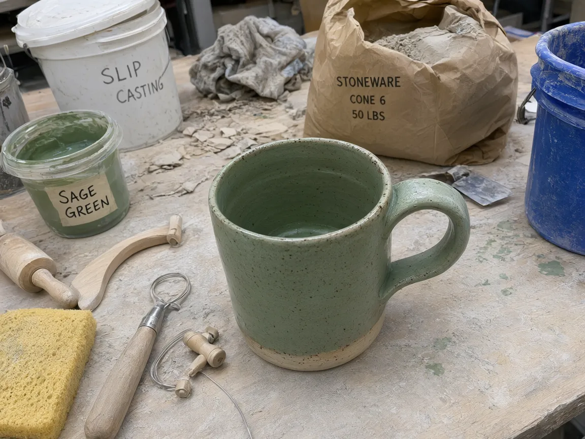 A Potter Rescues a Messy Workbench Photo - Before